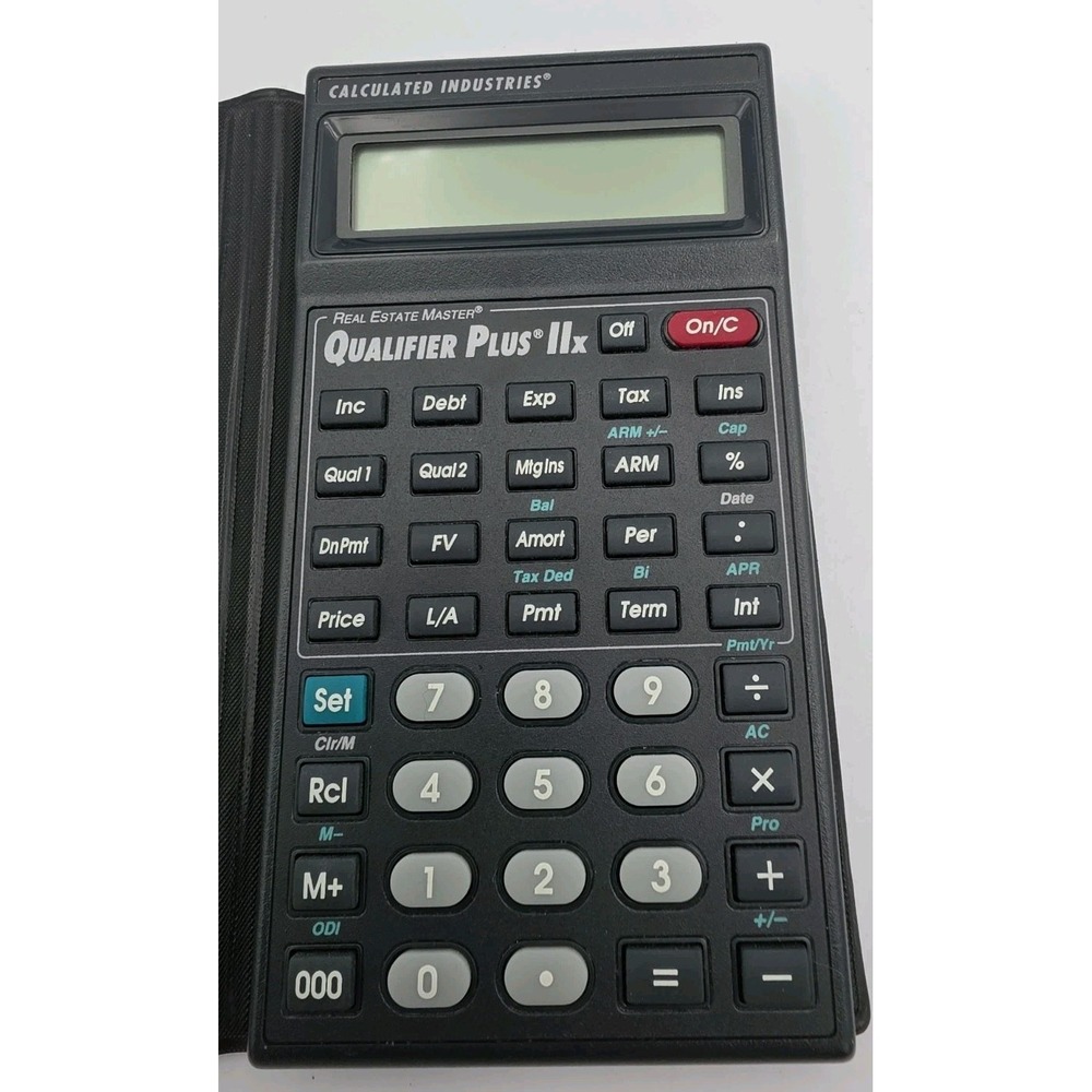 Calculated Industries Real Estate Master Qualifier Plus IIx Calculator 3125 v2.0